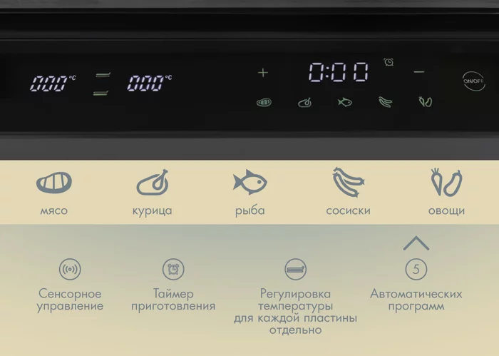 Электрический пресс-гриль Endever GRILLMASTER-245