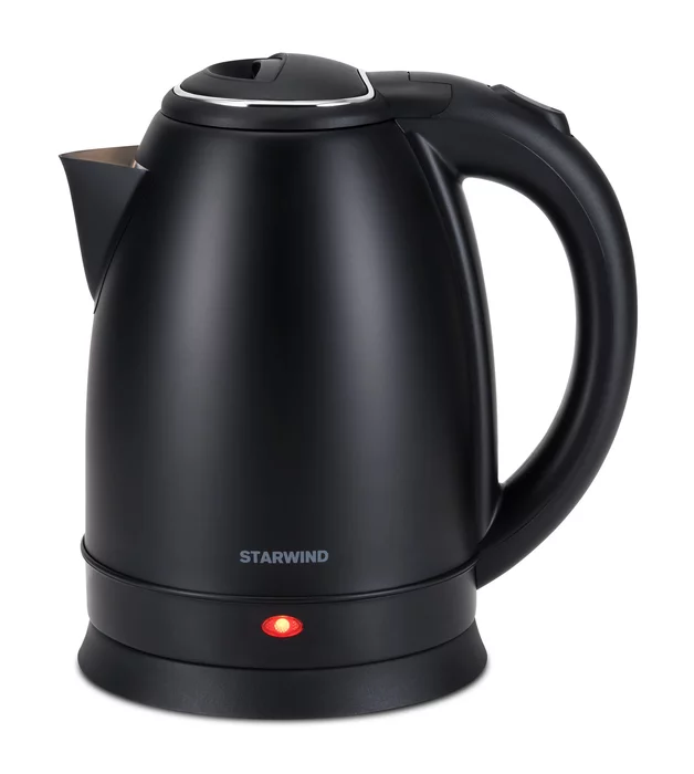 Чайник электрический Starwind SKS2051 1.8л. 1800Вт черный корпус, металл/пластик