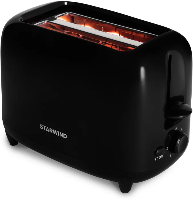 Тостер Starwind ST7002 700Вт черный