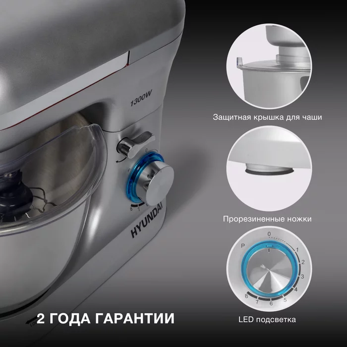 Миксер планетарный Hyundai HYM-S6551
