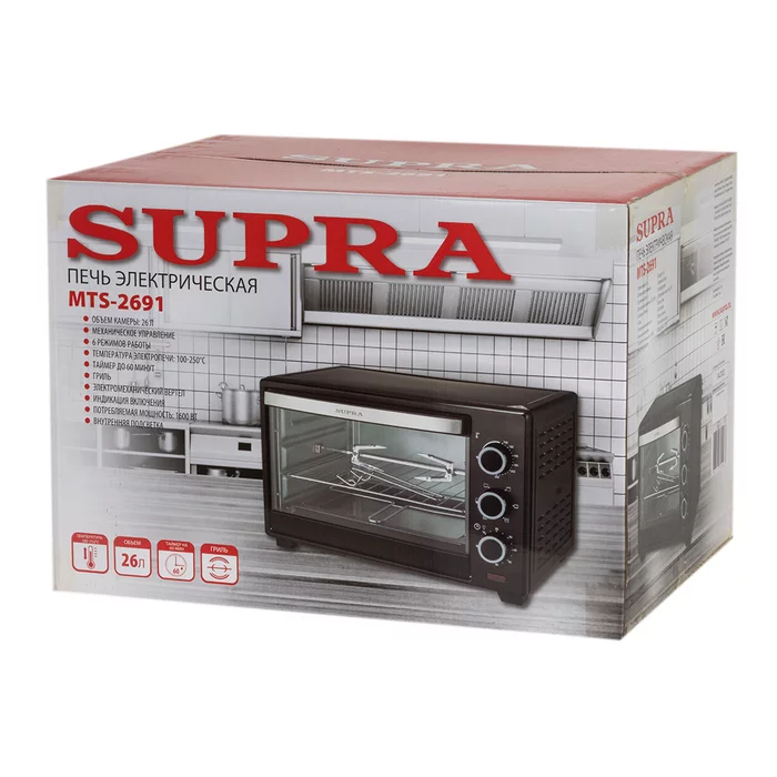 Электропечь с грилем Supra MTS-2691