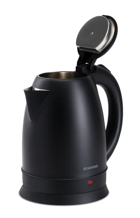Чайник электрический Starwind SKS2051 1.8л. 1800Вт черный корпус, металл/пластик