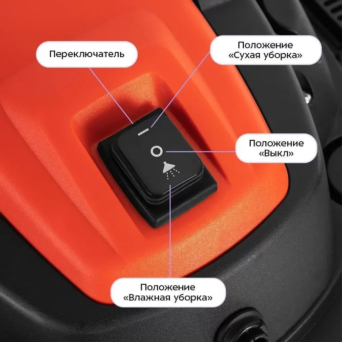 Моющий хозяйственный пылесос Kitfort КТ-5552