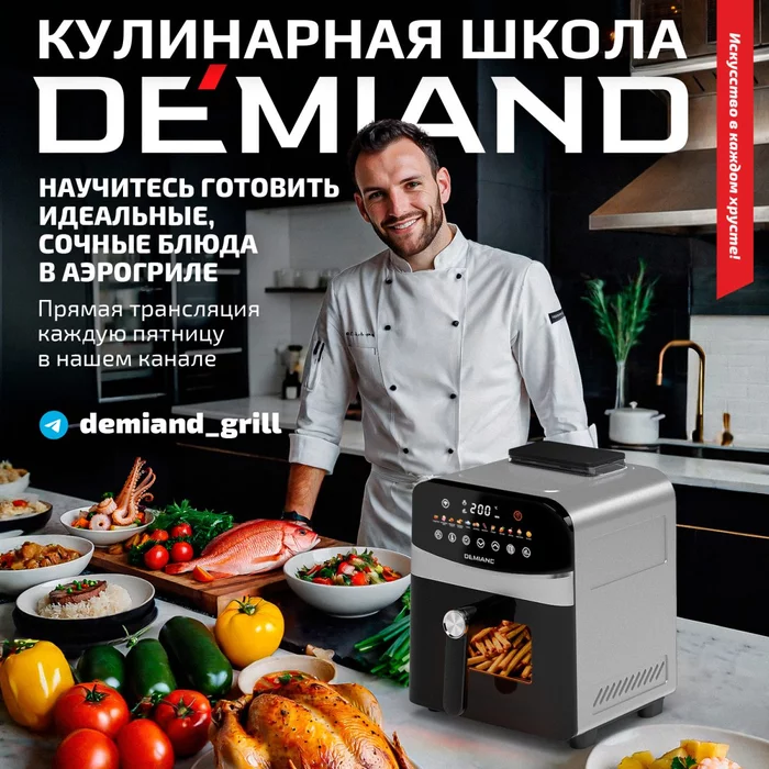 Аэрогриль Demiand SANDERS c Wifi управлением, с технологией приготовления с паром