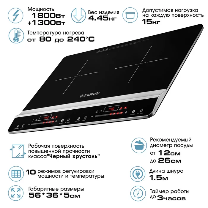 Индукционная плитка Endever Skyline IP-66