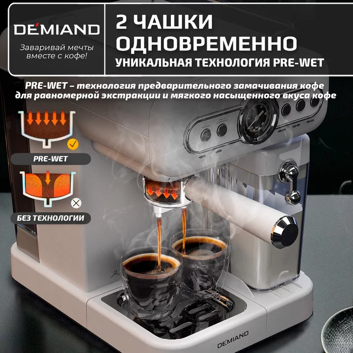 Рожковые кофеварки Demiand