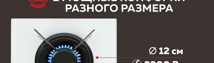 Варочная панель газовая встраиваемая Gfgril GF-HBG102W