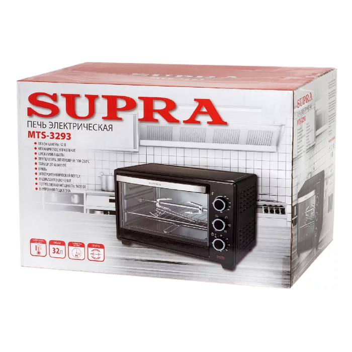 Электропечь с грилем Supra MTS-3293