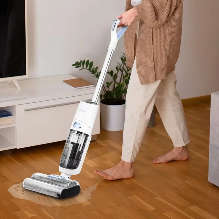 Вертикальный беспроводной моющий пылесос Kitfort КТ-5254