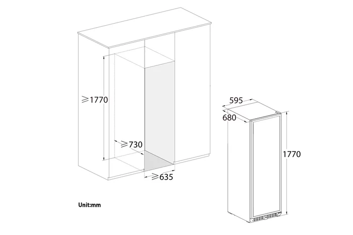 Винный шкаф Temptech VWCR155DS