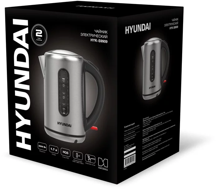 Чайник электрический Hyundai HYK-S9909