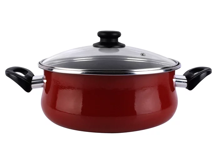 Кастрюля низкая Vitrinor Authentique Burgundy 26