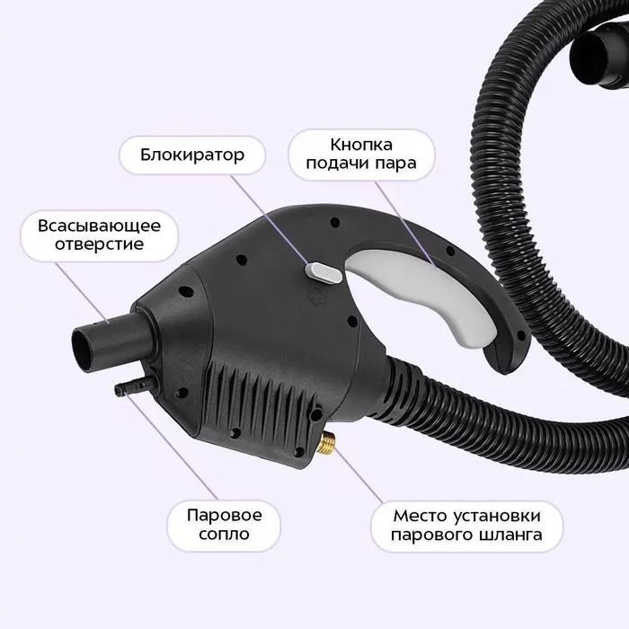 Паровой хозяйственный пылесос Kitfort КТ-5542