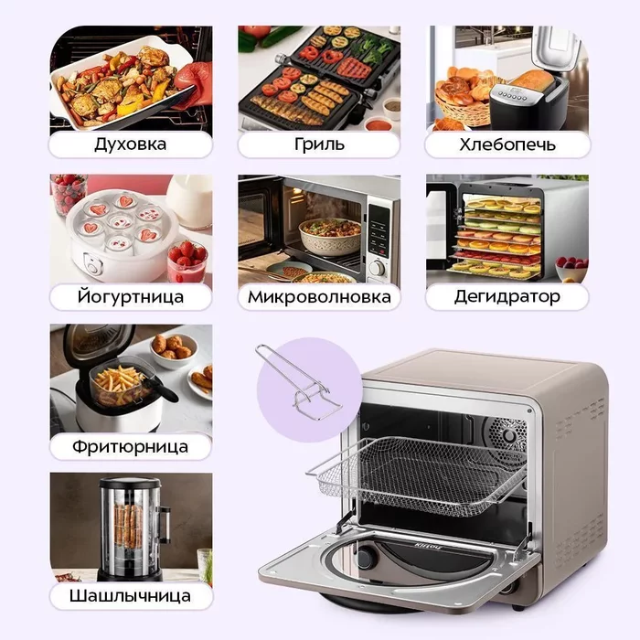 Аэрогриль «4 в 1» Kitfort КТ-8152