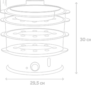 Пароварка Gfgril GFS-5MPP