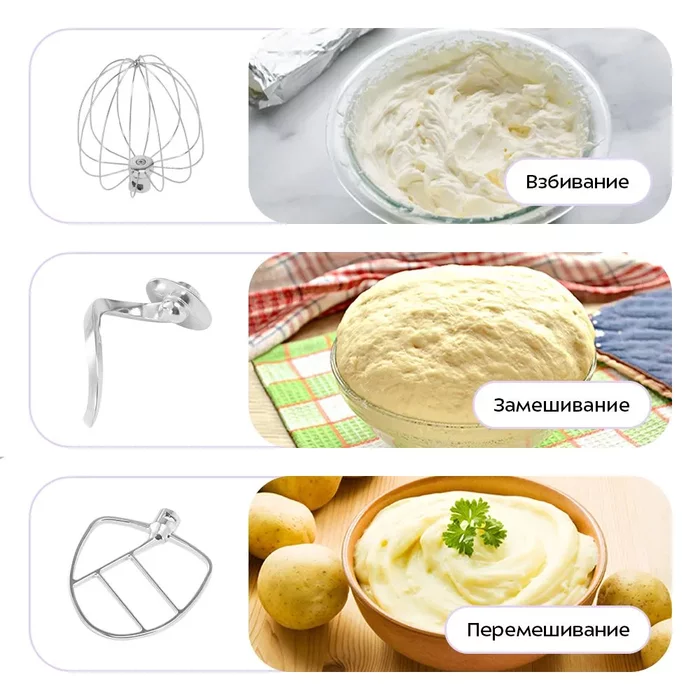 Цельнометаллический планетарный миксер Kitfort КТ-4413