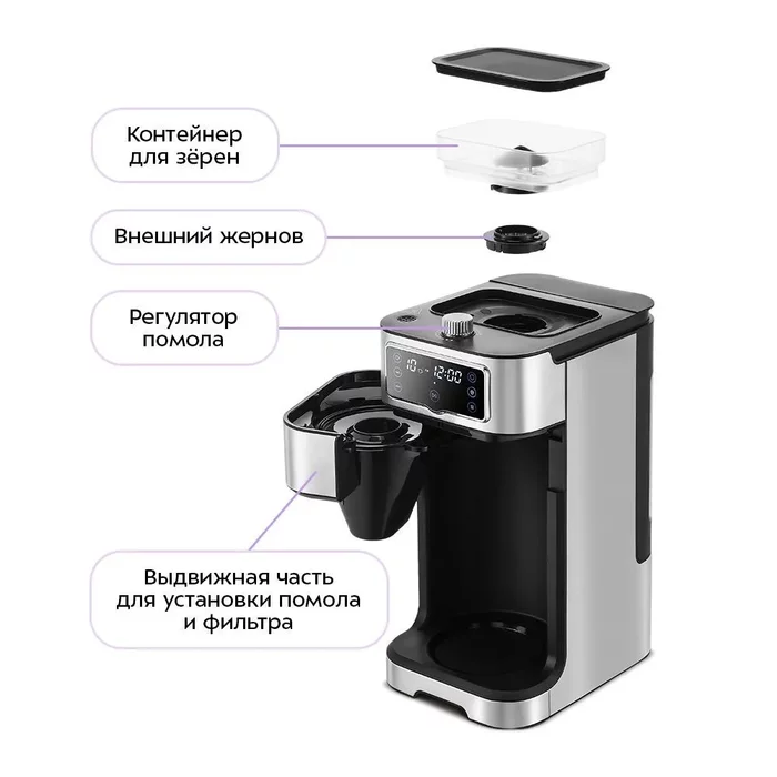 Кофемашина Kitfort КТ-7522