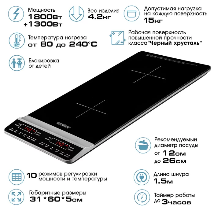 Индукционная плита Endever Skyline IP-67
