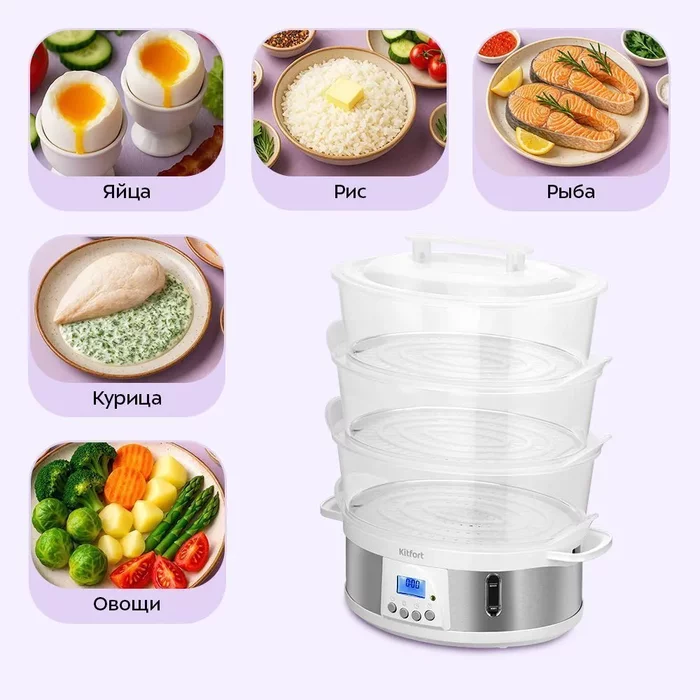 Пароварка Kitfort КТ-6922