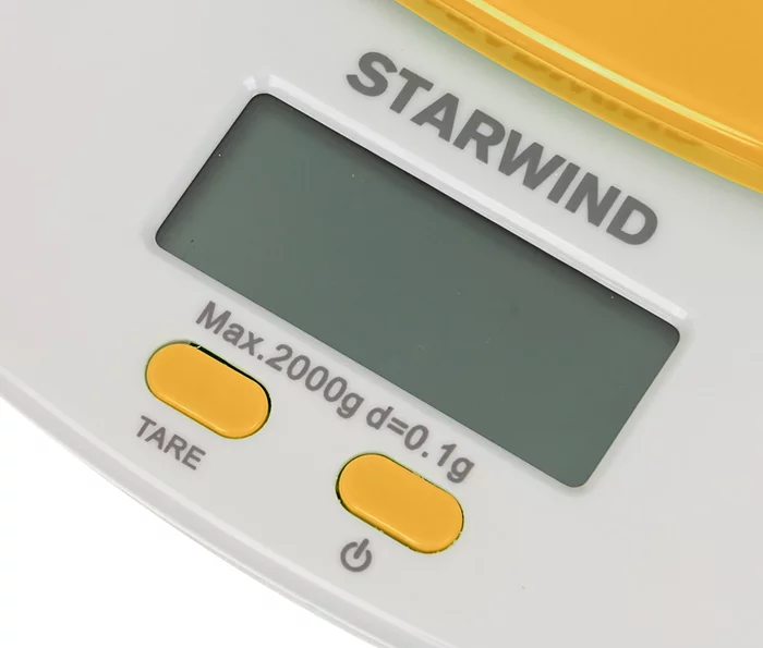 Весы кухонные электронные Starwind SSK2158 макс.вес- 2кг, оранжевый