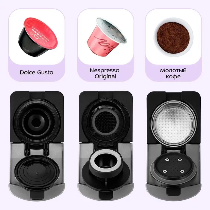 Кофеварка «3 в 1» Kitfort КТ-7656