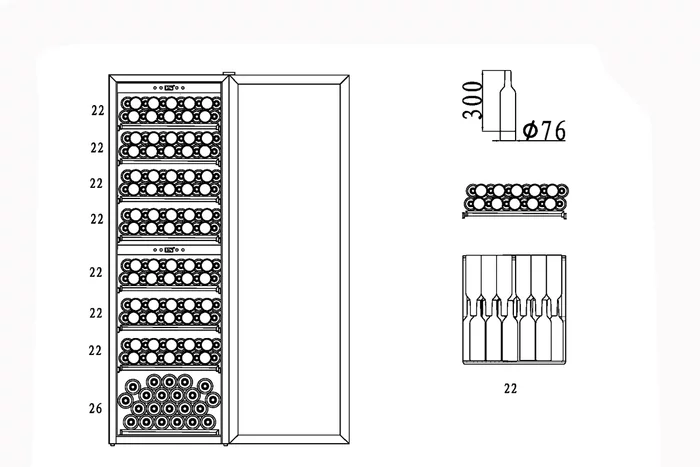 Винный холодильник CASO WineComfort 180