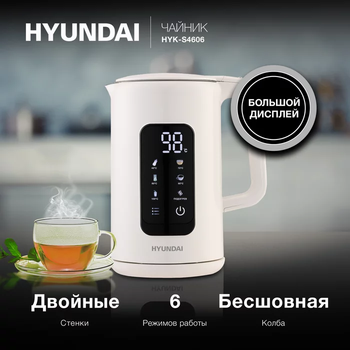 Чайник электрический Hyundai HYK-S4606