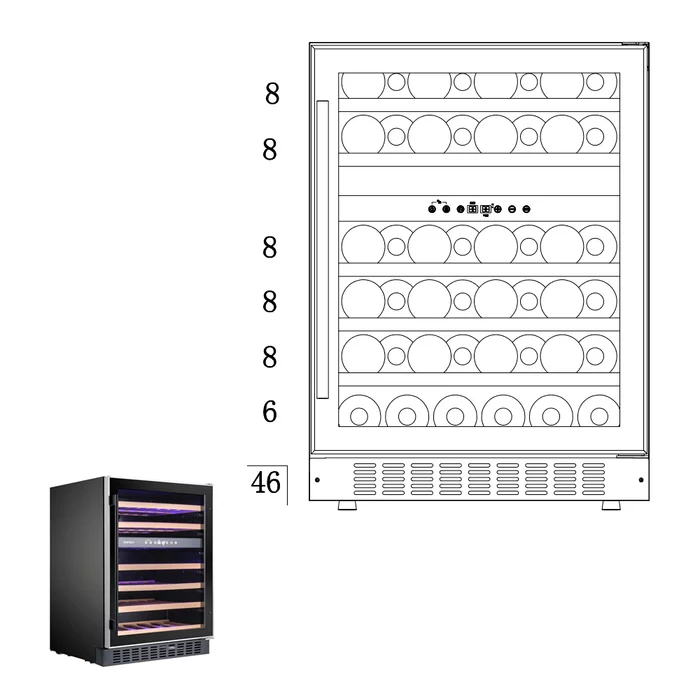 Винный шкаф Temptech WPX60DCB