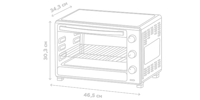 Мини-печь Gfgril GFO-26B