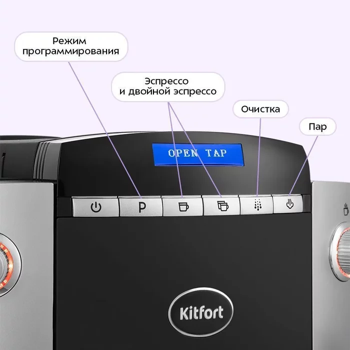 Автоматическая кофемашина Kitfort КТ-7320