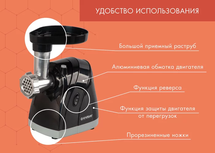 Электрическая мясорубка Endever Sigma-37