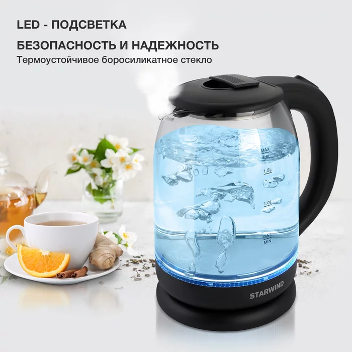 Чайник электрический Starwind SKG1779 1.8л. 1700Вт 