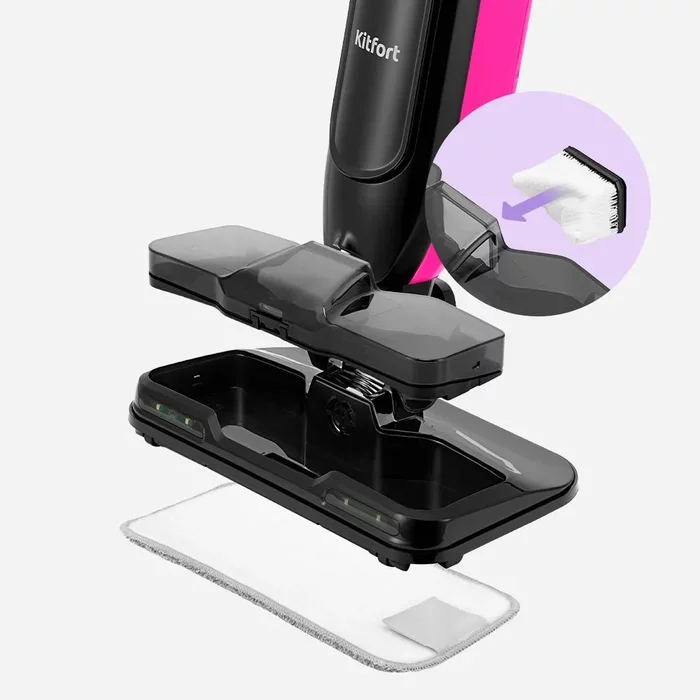 Вертикальный беспроводной моющий пылесос Kitfort КТ-5232