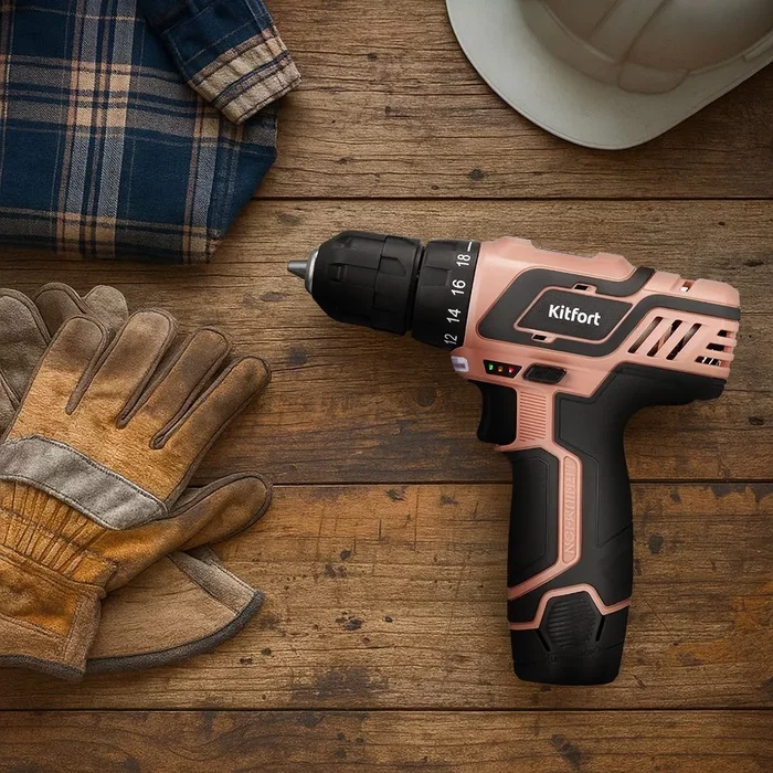 Аккумуляторная дрель-шуруповерт Kitfort КТ-6493