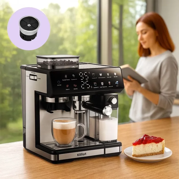 Кофейная станция «2 в 1» Kitfort КТ-7416