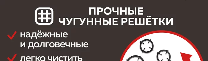 Варочная панель газовая встраиваемая Gfgril GF-HBG124B