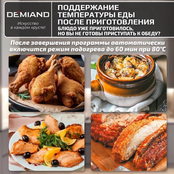 Аэрогриль Demiand Sanders с приготовлением на пару и горячим обдувом