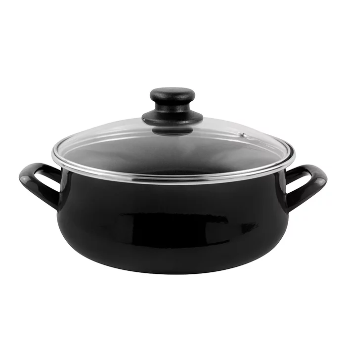 Кастрюля низкая Vitrinor Black 24