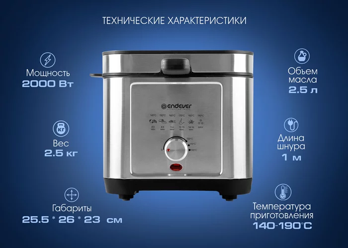 Электрическая фритюрница Endever Skyline FR-113