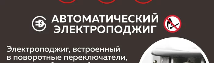 Варочная панель газовая встраиваемая Gfgril GF-HBG114IN