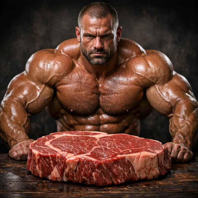 Энди: 3 мифа о наборе мышечной массы на карнивор-диете