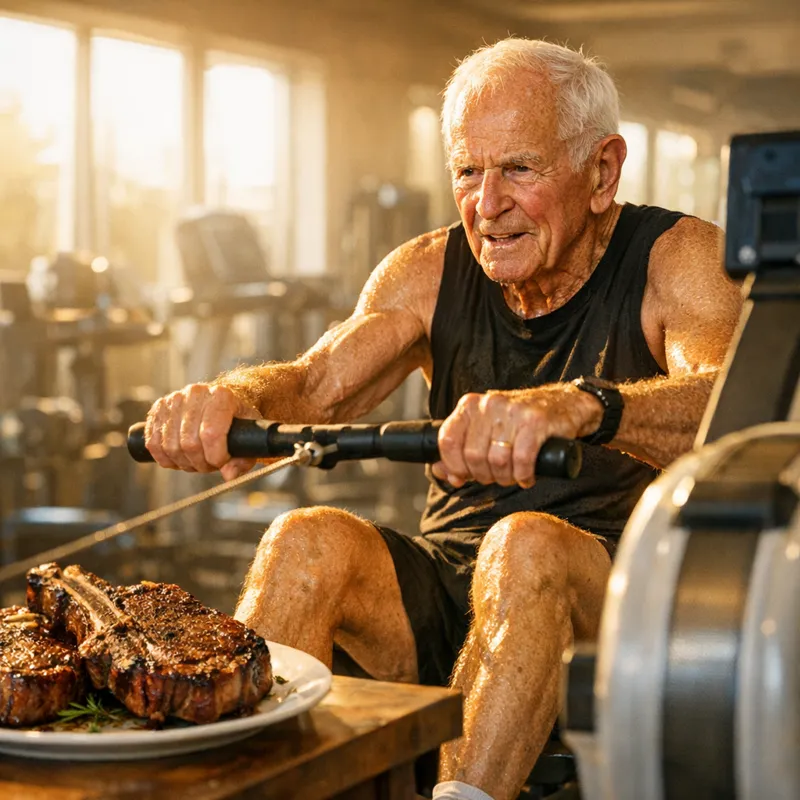 Боб перешел на карнивор-диету в 88 лет и бьет мировые рекорды