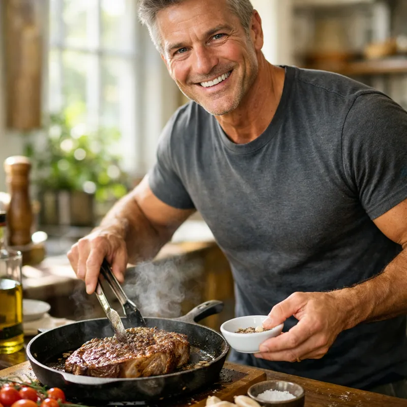 Патрик: от зеленых соков до омоложения с помощью стейков рибай?