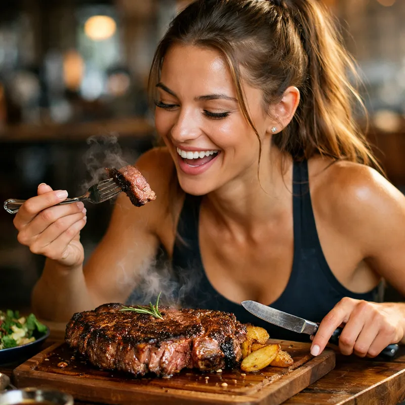 Лиза — подросток-мясоед