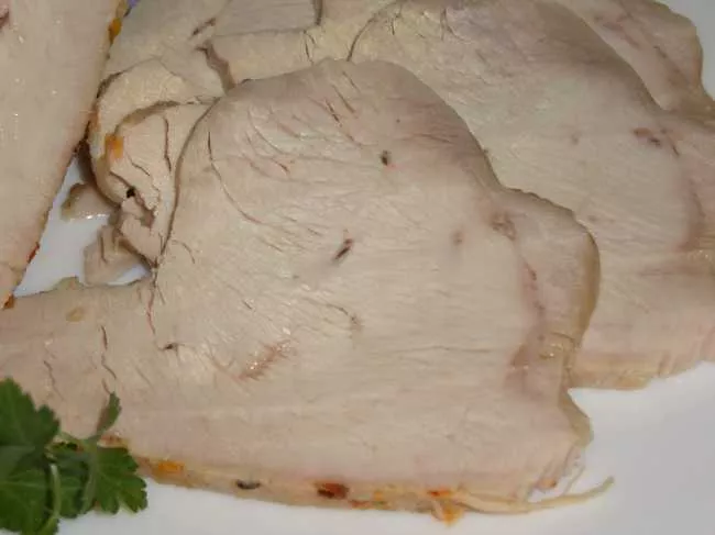 Ветчина из свиной корейки в собственном соку «sous-vide»