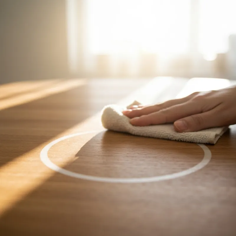 Белый след на дереве