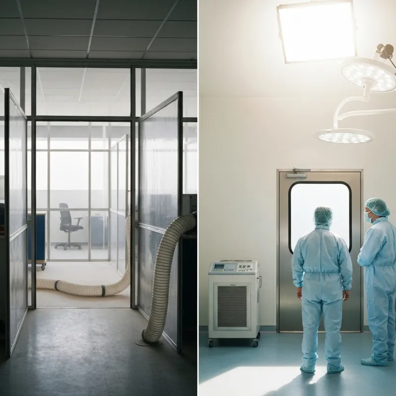 Герметичная чистота: управление пылью и инфекциями при помощи отрицательного давления
