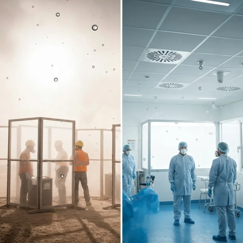 Герметичная чистота: управление пылью и инфекциями при помощи отрицательного давления