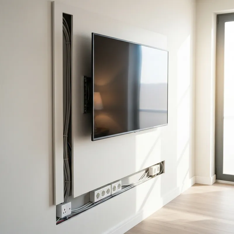 Идеальный монтаж ТВ: секреты скрытой и безопасной проводки