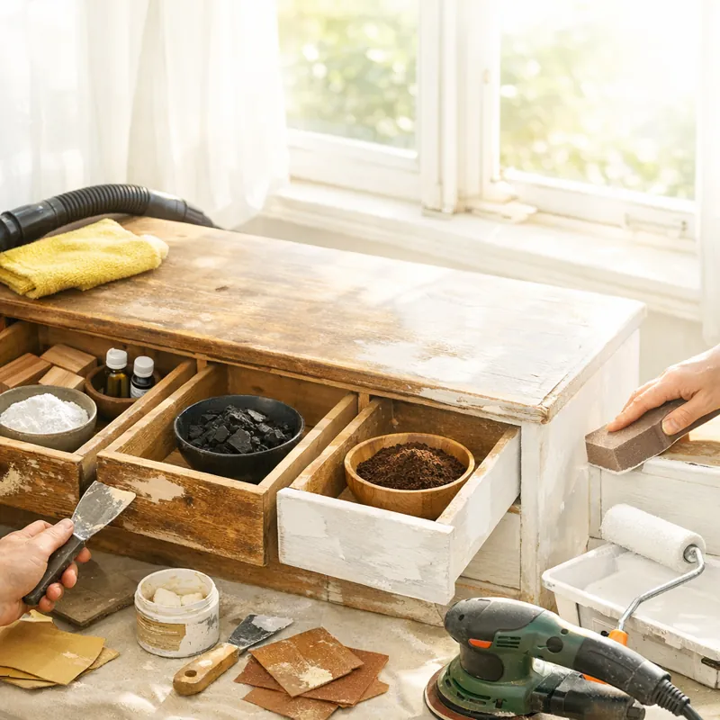 Домашняя реставрация и полное преображение старой мебели своими руками